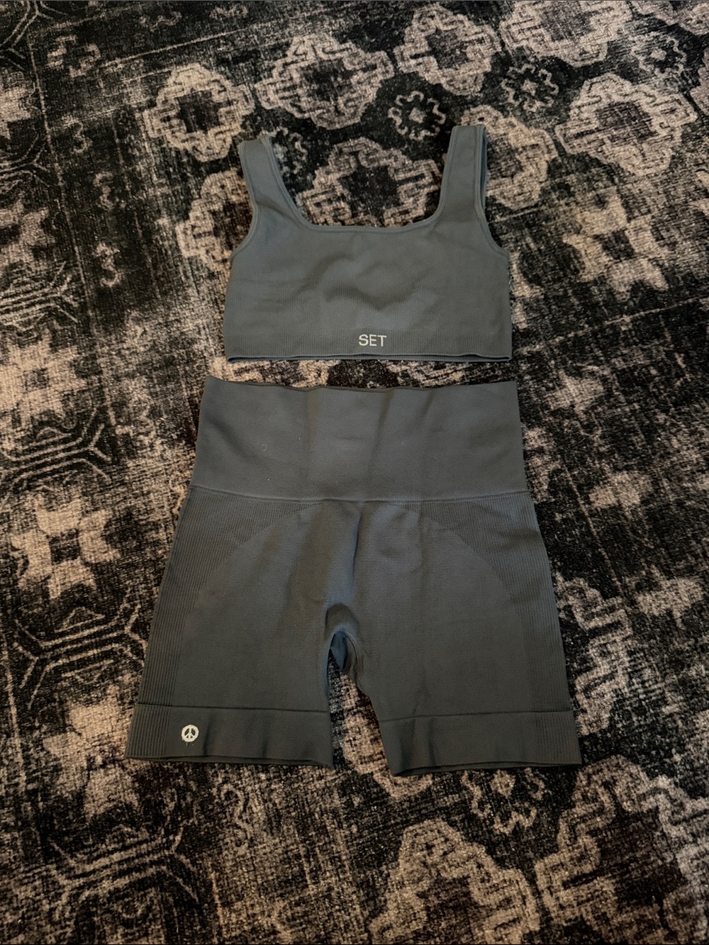 SET Active x Mad Happy Sports Bra & Bike Shorts